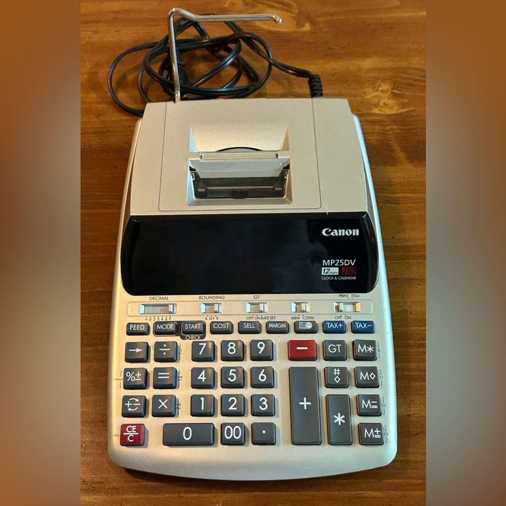 Canon MP25DV Silver and Black Calculator